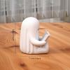 Cute Ghost Figurine Creative Reading Ghost Bookend Pencil Holder Desk Decor Gift for Friends