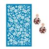 23 Styles Self-Adhesive Silk Screen Stencils for Polymer Clay Palm Leaves Reusable Mesh Transfer Printing Earring Jewelry Making