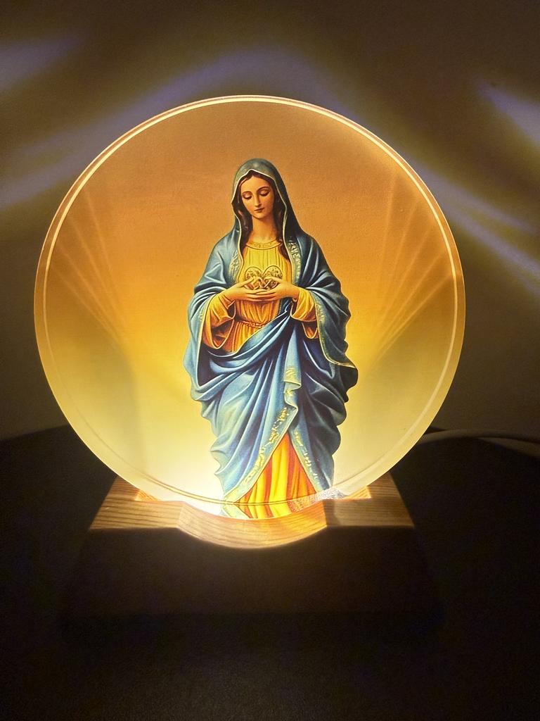 1pc Virgin Mary Blessing Night Lamp is suitable for Ramadan lovers, Mother's Day, Easter, New Year celebrations, bedroom table l