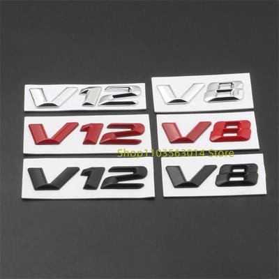 AAZL1 New 3D Font Numbers Letters V8 V12 Emblem for M760i Series F01 F02 G11 G12 Car Trunk Nameplate Sticker Black Chrome
