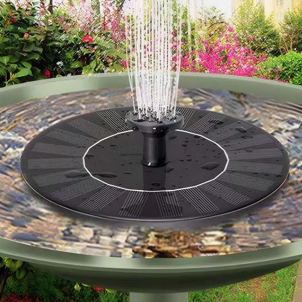 1.2W Solar Bird Bath Fountain Pump No Battery Solar Powered Water Fountain Pump for Bird Bath Ponds Garden Fish Tank and Outdoor