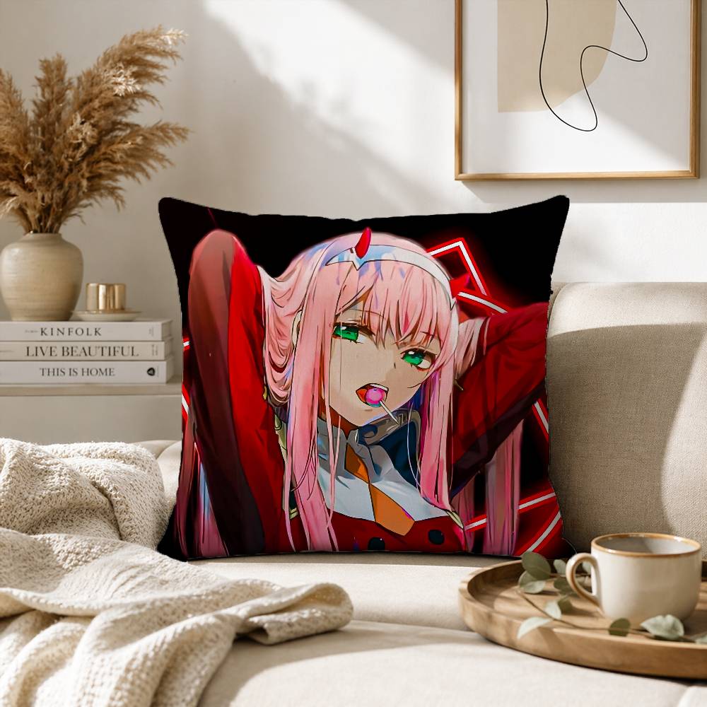 D-DARLING in the FRANXX Pillow Case for Sofa Living Room Home office Decor Protective Cover