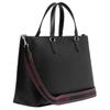 COACH Logan Pebbled Leather Shoulder Bag, Crossbody Bag, Handbag Large Women's Black CH251-SVA47