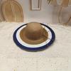 Dale Le Vintage Big Brim Straw Hat Women'S Summer Straw Hat Travel Sunscreen Hat Sun Hat
