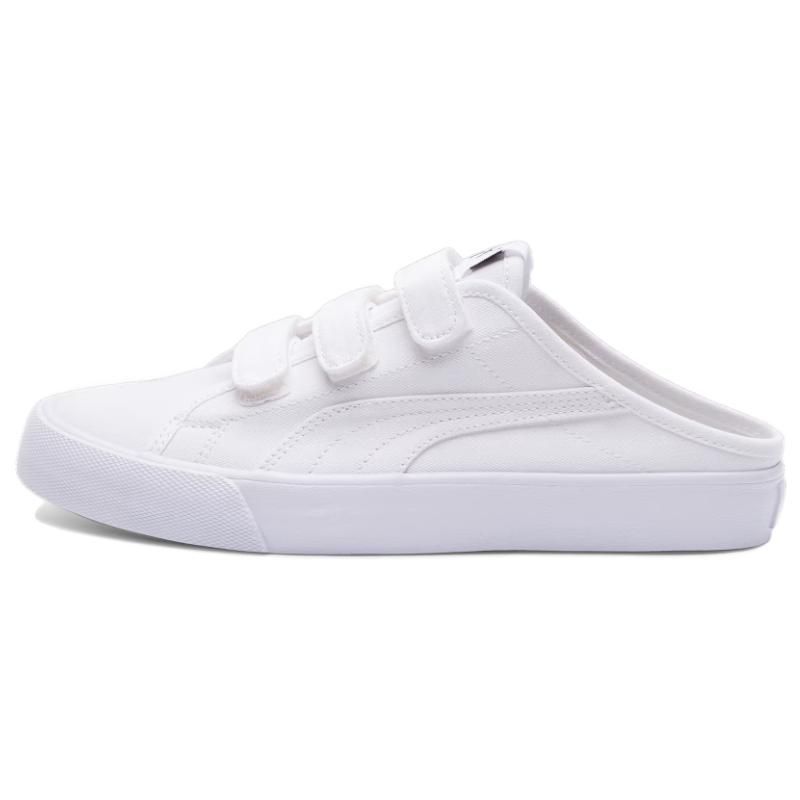 PUMA Women's White Bari Mule Low Top Sneakers 394289-01