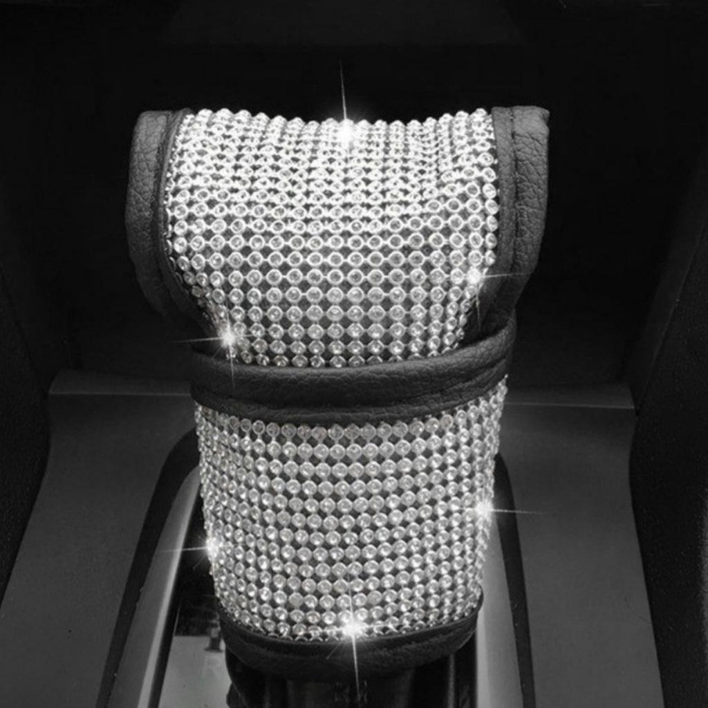 Stylish for Rhinestone for Seat Belt Covers Fit Most Vehicles Crystal Handbrake Dropshipping