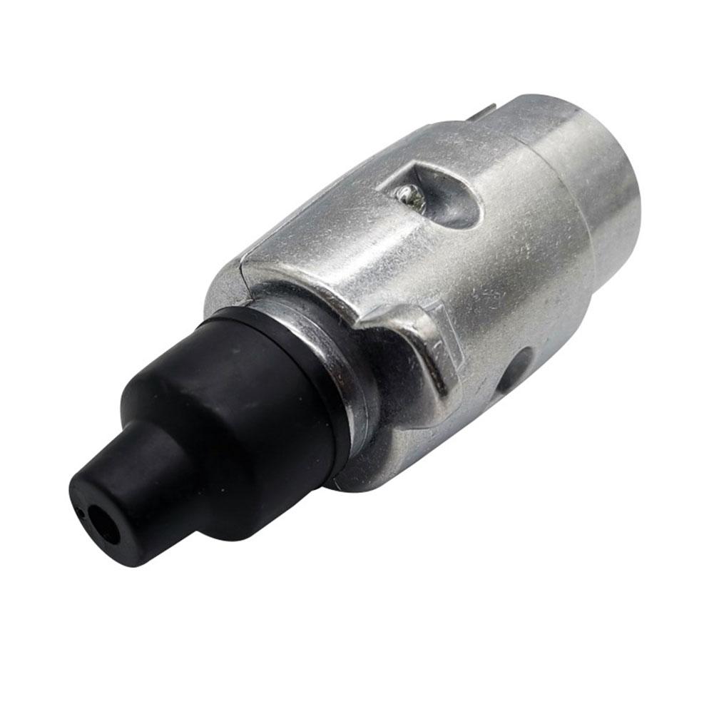 1 Set 12V 7 Pin Trailer Plug Socket Rubber Seal Car Trailer Coupling Connector EU Plug Durable Trailers Accessories