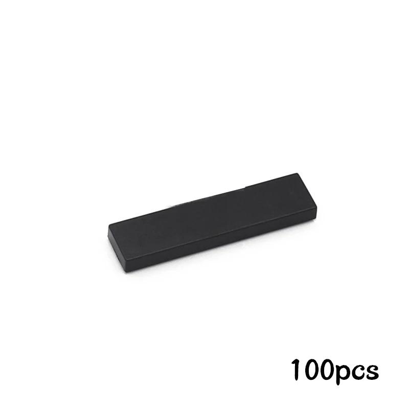Non-Toxic 100Pcs Diy Building Blocks Thin Figure Bricks Smooth 1X4 Dots Educational Creative Toys For Children Size Compatible With 2431