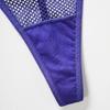 European and American fun large-size T-pants, female sexy personalized diamond chain mesh splicing perspective breathable fitness thong