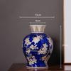 Gelbe Keramikvase Qinghua Porzellan Vintage Porzellanvase Chinesischer Stil Blumenvase Terrarium Raumdekoration Zubehör