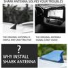 Car Shark Fin Antenna Cover Universal Carbon Fiber Look Radio Signal Aerials Roof Exterior Accessories Decoration for SUV Truck