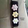 2pcs Car Seat Belt Shoulder Pads Small Fresh Flowers Anti-strangle Seat Belt Protective Cover Interior Supplies Women