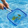 Adjustable Aluminum Pole Pool Skimmer Net Set with Fine Mesh Leaf Net and Brush for Shallow Water Pools and Baby Swimming Pools