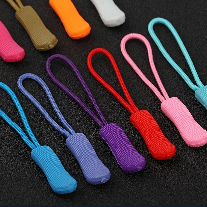 10/20/30pcs Zipper Pull Puller End Fit Rope Tag Replament Clip Broken Buckle Fixer Zip Cord Tab Travel Bag Suitcase Tent