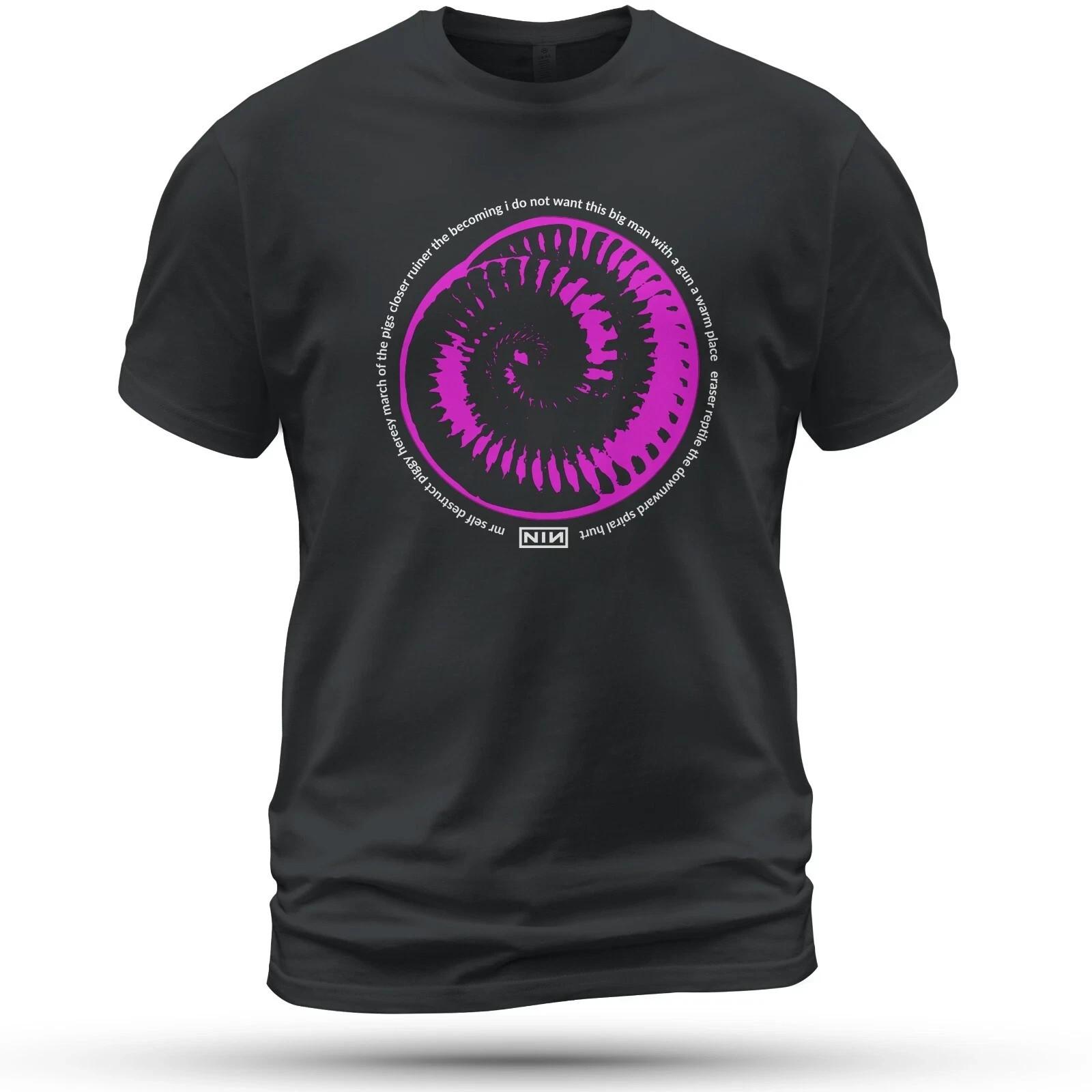 Nine Inch Nails Downward Spiral Logo T-Shirt Funny Size S-5XL S
