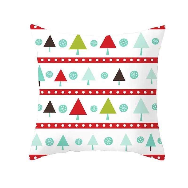 Christmas Themed Pillowcases Car Accessories Office Santa Claus Living Room Sofa Home Pillowcases