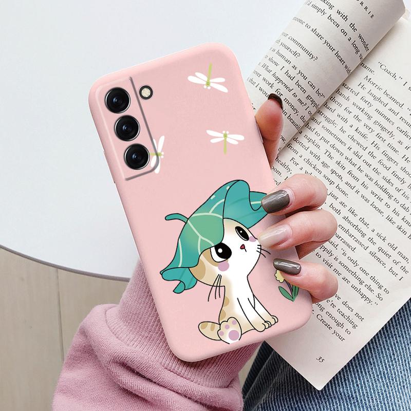 Case For Samsung Galaxy S22 S 22 Plus Ultra Phone Cover Cute Cartoon Candy Painted Soft TPU Coque For Samsung S24 S25 Plus Funda
