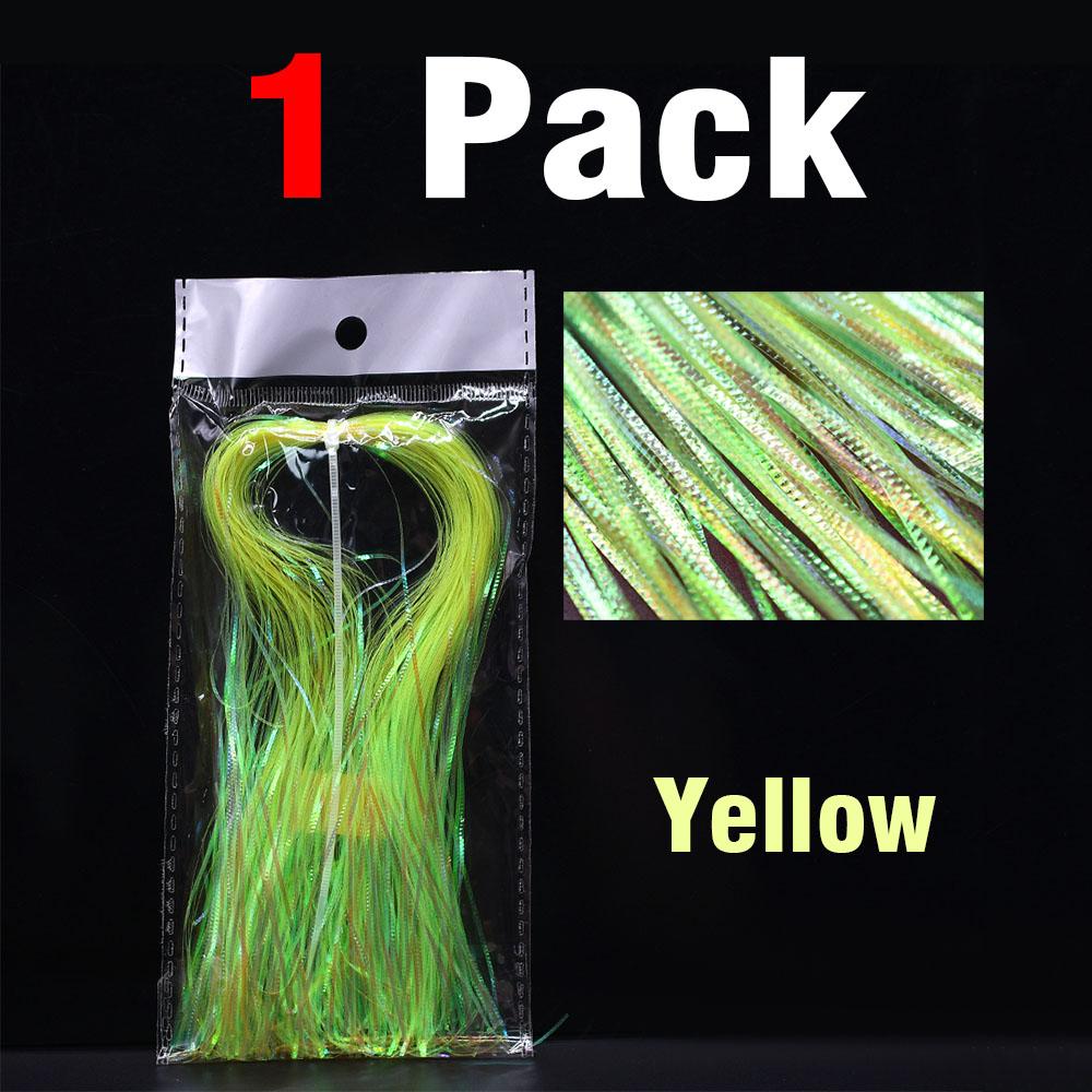 Fishscale 8Colors Fly Tying Krinkle Flash Fly Tying Materials Crinkle Flash Fly Tying Wing Leg Material