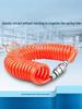 Taiwanese Craftsman High-Pressure 8mm PU Spiral Air Hose for Compressors, 10m Telescopic Pneumatic Pipe