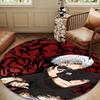 Tokyo anime Artwork Round Rug for Livingroom,Bedroom, Palyroom, Chair Rug, Area rug, Circle Carpet, Large Size Fan Christmas gift
