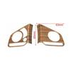 For Honda CR-V CRV 2017-2022 Peach Wood Grain 2X Steering Wheel Decor Cover Trim