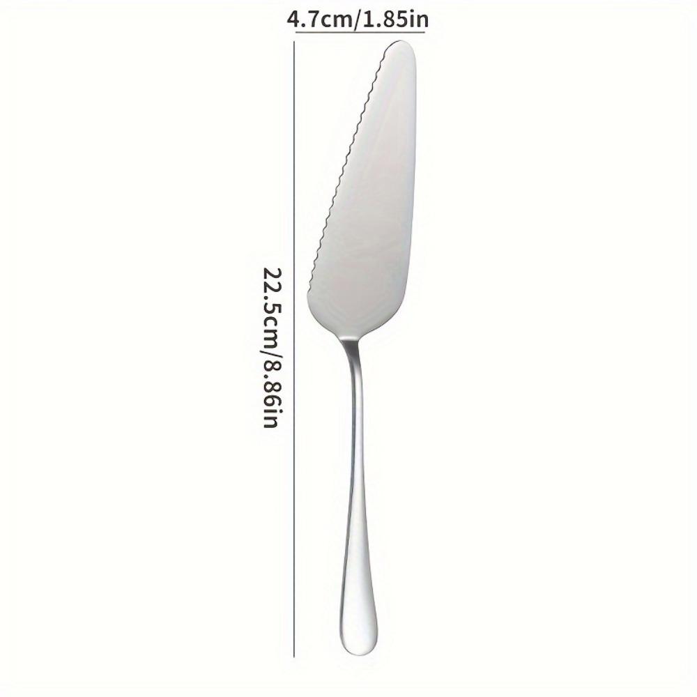 5Pcs Stainless Steel Cake Server Blade Cutter Pie Pizza Server Cake Cutter Shovel Kitchen Baking Pastry Spatulas