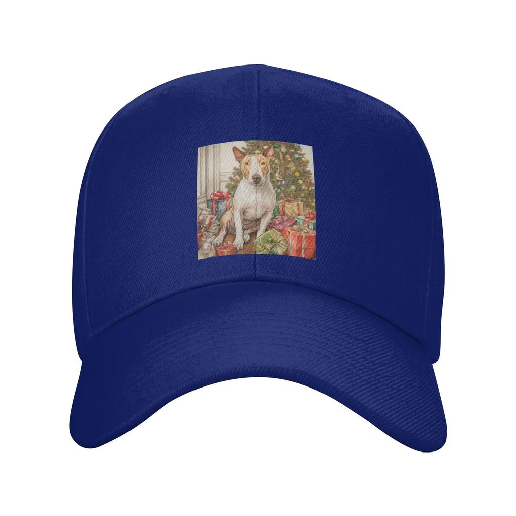 Unisex Baseball Hats Christmas Staffordshire Bull Terrier Dog Portrait Outdoor Streetwear Summer Sports Baseball Caps Casquette