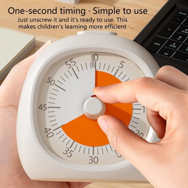 Visual Timer Children Selves-disciplines Tool Countdown 60-Minutes Timer Simple Twist Function For Easy Time Setting