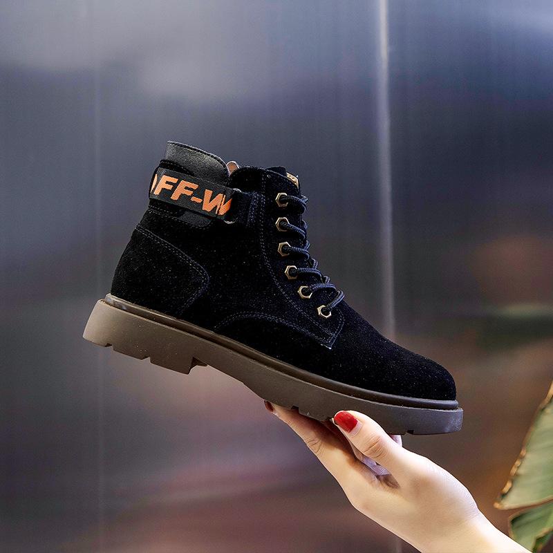 Autumn and Winter 2025 New Martin Boots Women's Autumn and Winter Versatile Trend Thick-soled Women's Boots Medium Tube Lace-up Locomotive Boots Women