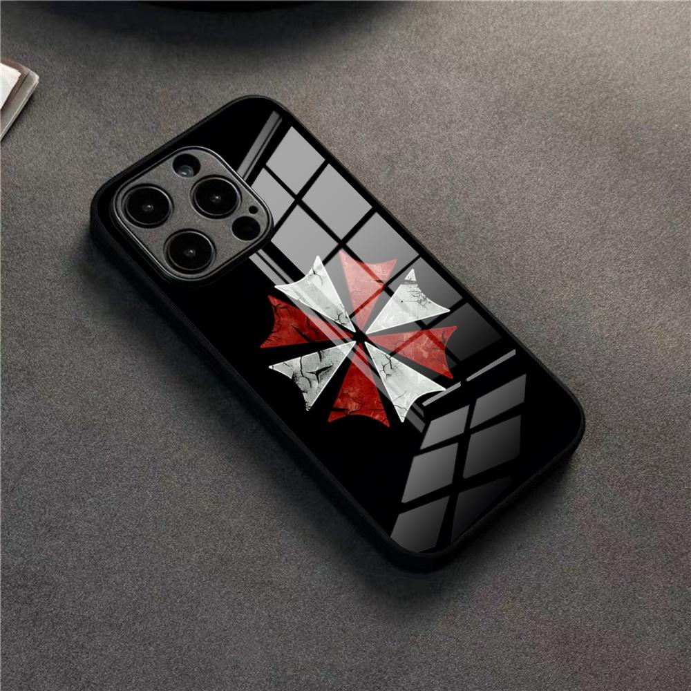 Umbrella Corporation Phone Case For 17 Pro Max IPhone 16 Pro 14 12 11 13 Mini X XR XS 15 Plus SE Glass Cover