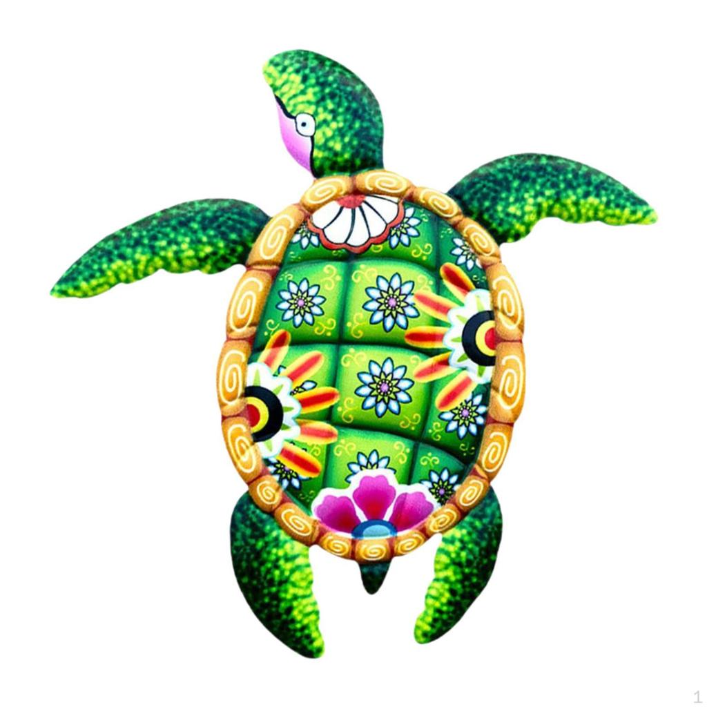 Eiserne Schildkröten-Wanddeko, Wandhänge-Dekor, Kreative Skulptur, Garten-Wohnzimmer-Dekoration,