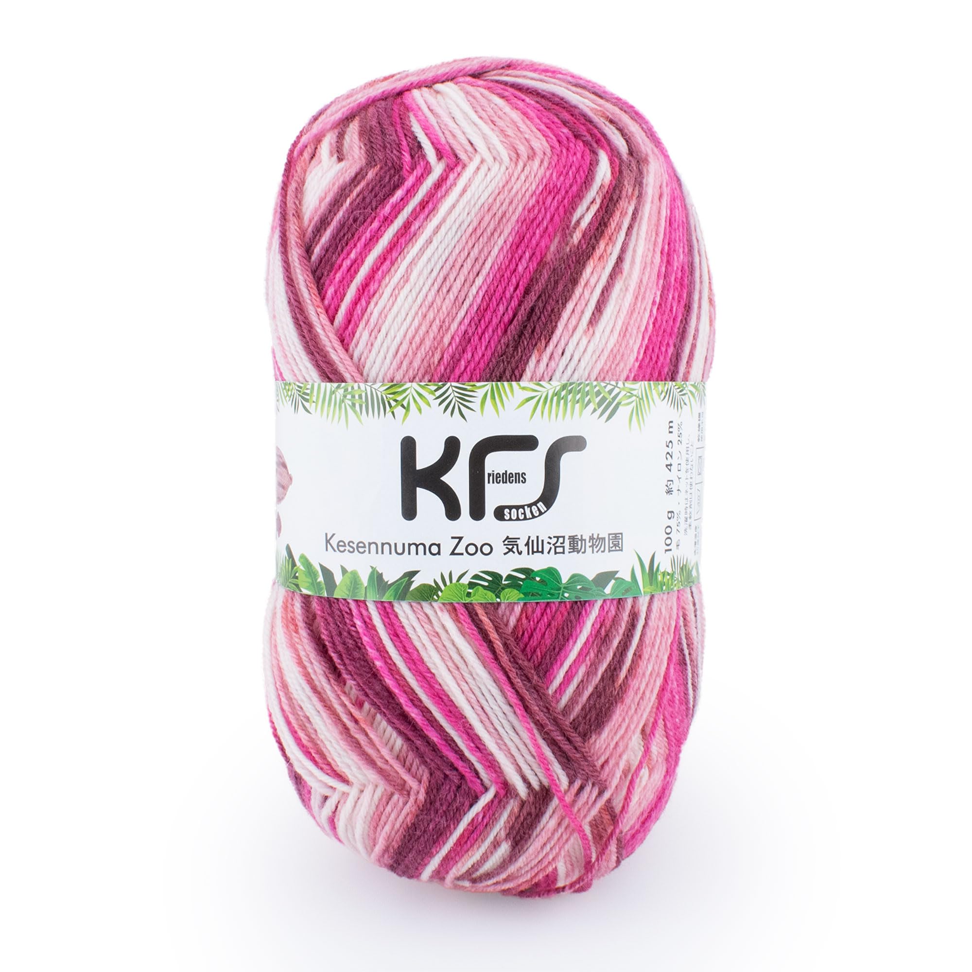 

Opal KFS Kesennuma Zoo Sock Wool Flamingo Yarn, 4-ply, Blend, KFS228.