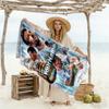 Messi Customized Name Beach Towel Super Soft Microfiber Quickdry Fabric Perfect for Traveling Yoga Camping and Swimming