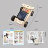 Solar Car Lunar Exploration Vehicle Children's Diy Hand-Assembled Model Diy 3d Wooden Puzzle Science And Education Toys