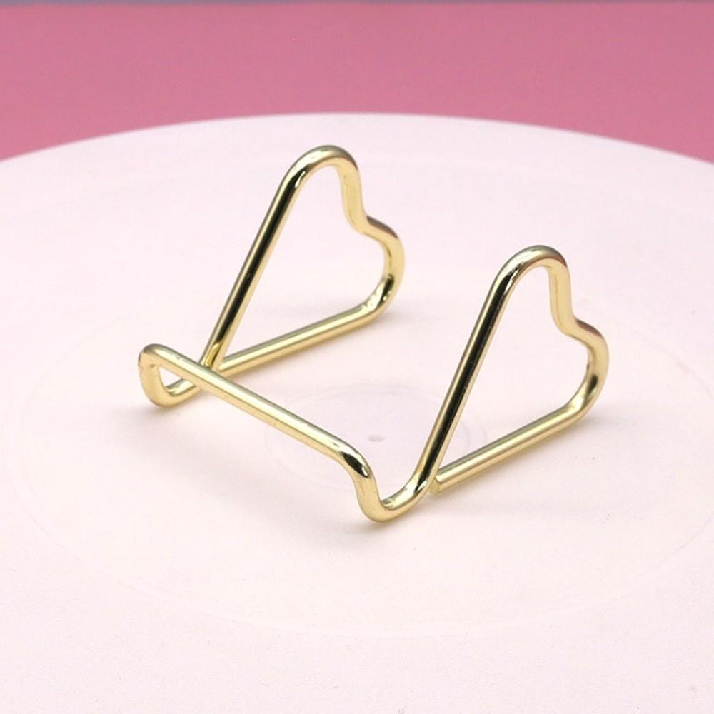 Multifunctional Business Card Holder Heart Shape Card Display Stand Name Card Stand Front Desk