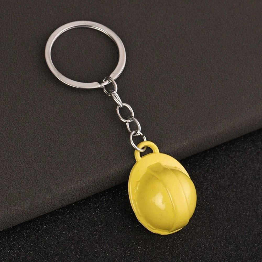 Ornaments Safety Helmet Keychain Creative Bag Hanging Key Ring Hard Hat Pendant  Gifts
