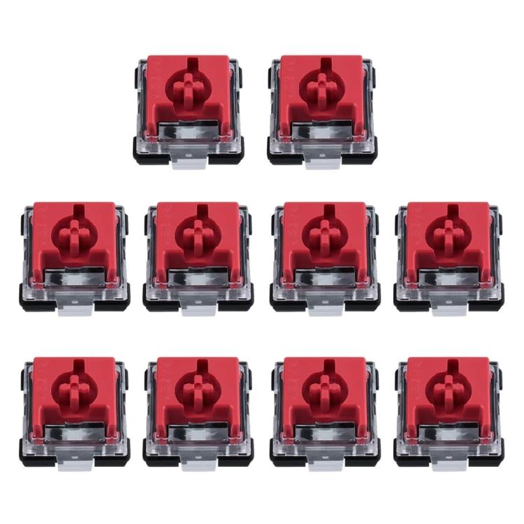

10Pcs Automatically Assembled Low Shafts Tactile Switches 2.8mm Total Strokes for DeathStalker V2 Gaming Keyboards красный