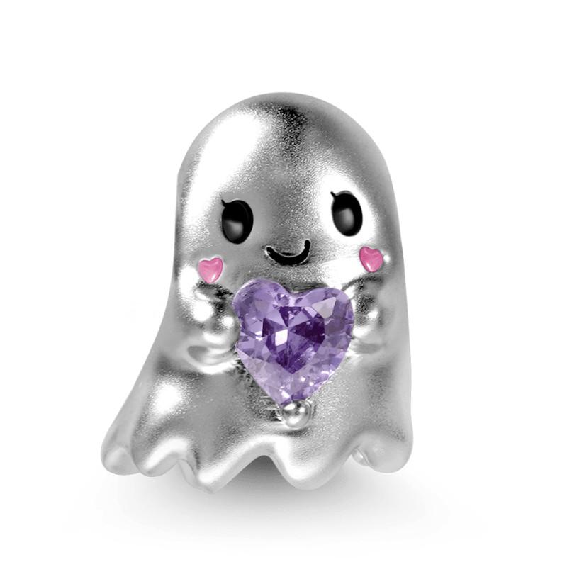 Diy Ghost Pumpkin Head Halloween Series Charm Bead Pendant Applicable To Original European Plating Copper Jewelry Gift