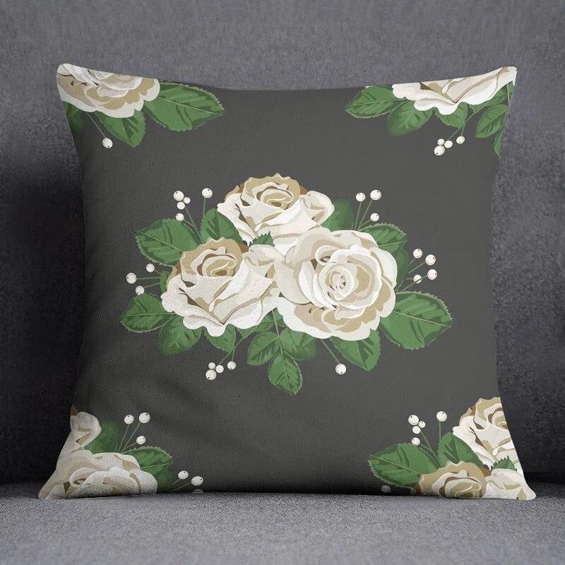 Cool black style black background printed pattern cushion cover for home bedroom living room sofa decorative pillowcase