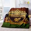 Liverpool Customize Text Blanket Gift Personalized Blanket Soft Warm Cozy Throw For Bedding Office Chair Home Decor Picnics All-Season Use