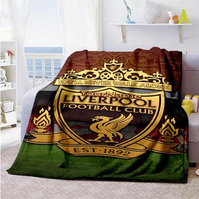 Liverpool Customize Text Blanket Gift Personalized Blanket Soft Warm Cozy Throw For Bedding Office Chair Home Decor Picnics All-Season Use