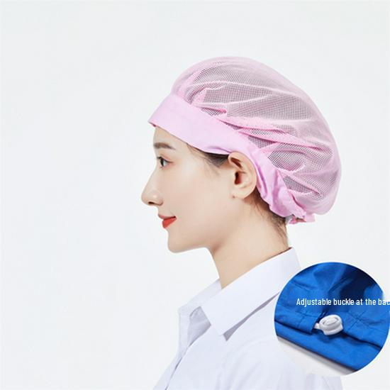 Unisex Verstellbare Atmungsaktive Staubdichte Kappe für Köche und Lebensmittelwerkstätten
