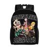 Demon Slayer Backpacks Kimetsu No Yaiba Nezuko Awakened Demon Daypack  Mochila Office Work Retro Washable Rucksack