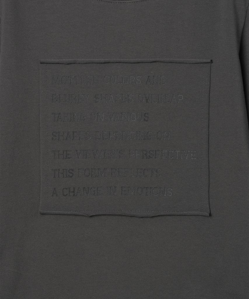 MILLO WOMEN Layered Lettering T-Shirt [Charcoal]