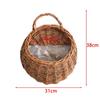 Wandmontierter Pflanzen Blumen Weidenkorb Hängender Halter Outdoor Blumentopf
