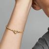 Pandora Heart Charm Gold Plated Copper Silver Alloy Bracelet Women Bracelet 562731C00