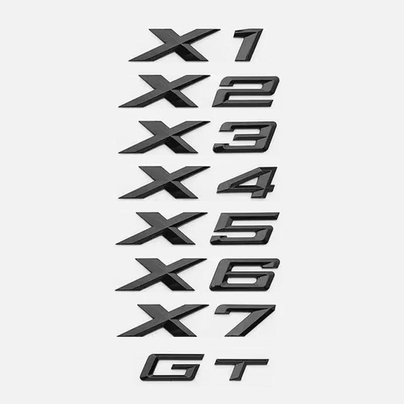 for M35i M40i M40d M50i M50d M60i X5M50d X1 X2 X3 X4 X6 X7 Car Trunk Badge Logo Sticker 2.6cm M Series Bond Numbers ABS Emblem