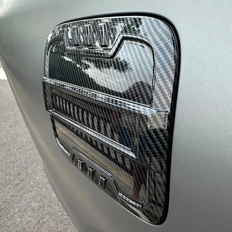 For CHERY Tiggo 9 2025 2026 Carbon Fiber Fuel Oil Gas Tank Cap Cover Trim Sticker Car Exterior Accessories