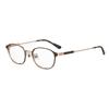 Used [Kate Spade New York] Kate Spade Date Glasses MCCOY/FJ 47 Size Brown Titanium Frame Women's Stylish Non Prescription Glasses Yellow Sand Pollen