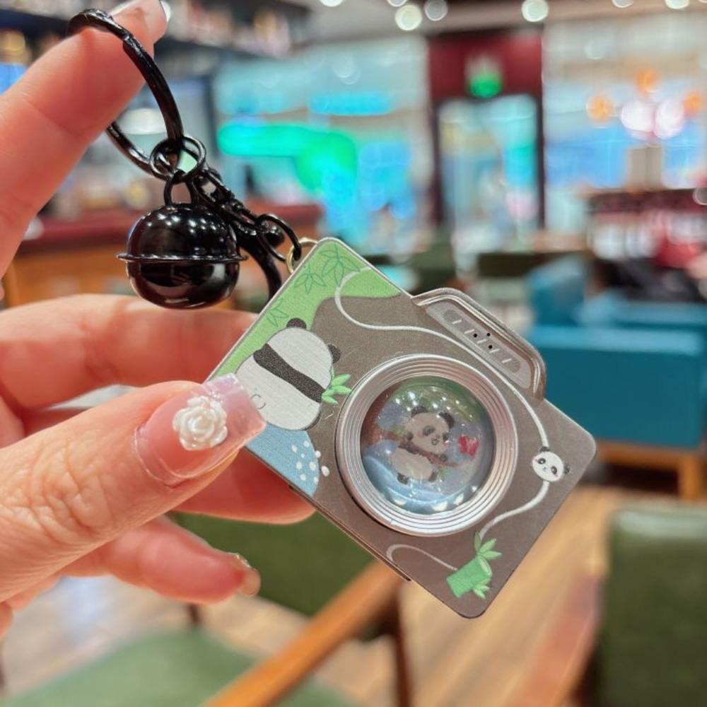 Film Straight Out Mini Camera Keychain LED Flashlight Car Key Chain  Schoolbag Pendant